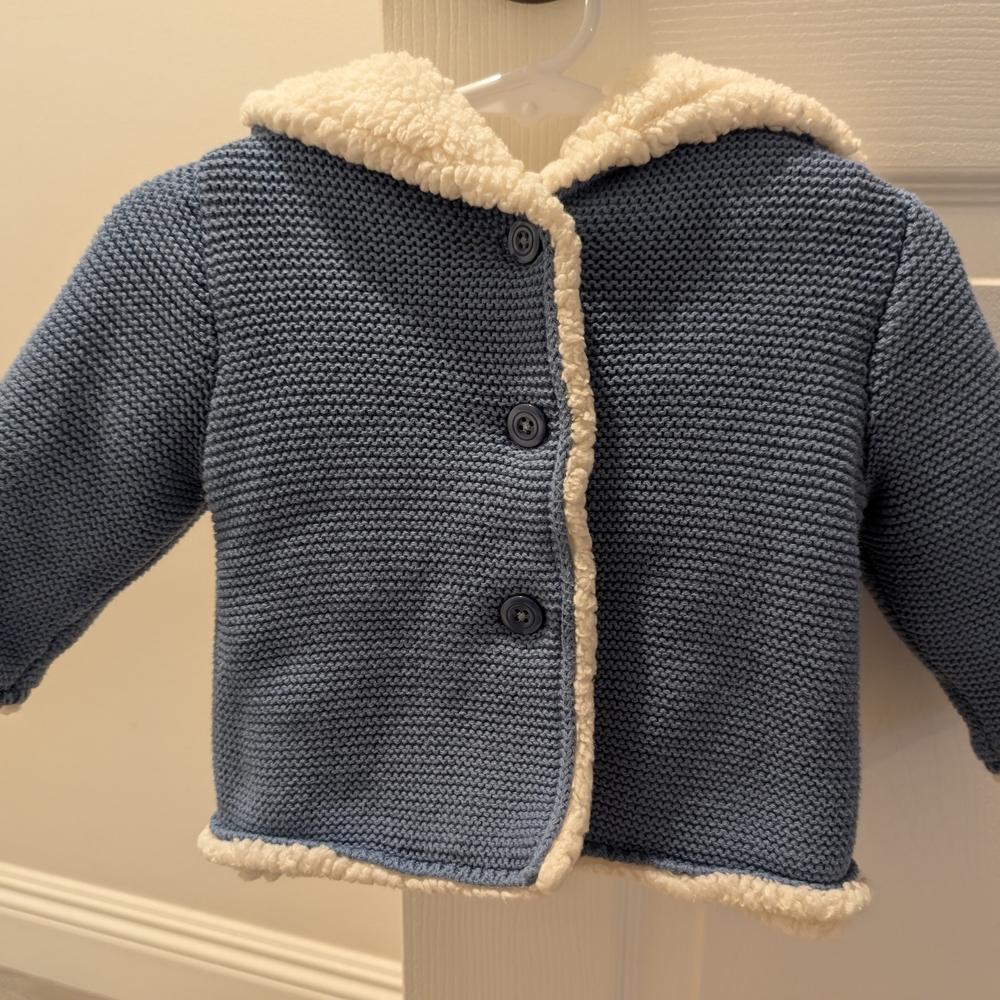 GAP Blue and Cream Baby Jacket